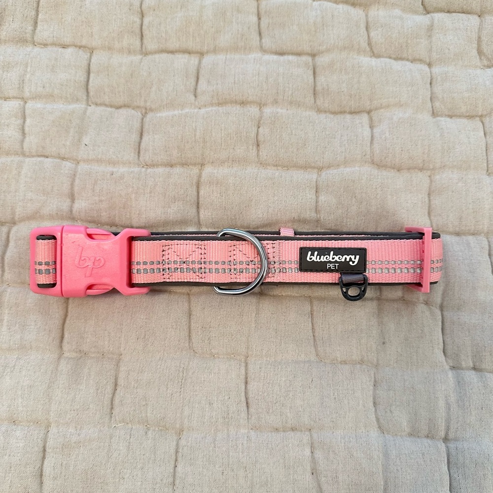 Pink Reflective Dog Collar - Large - 2 for $10